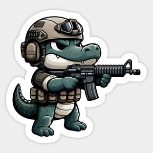 Tactical Crocodile Operator Sticker